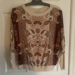 Hale Bob mix media dolman sleeve top